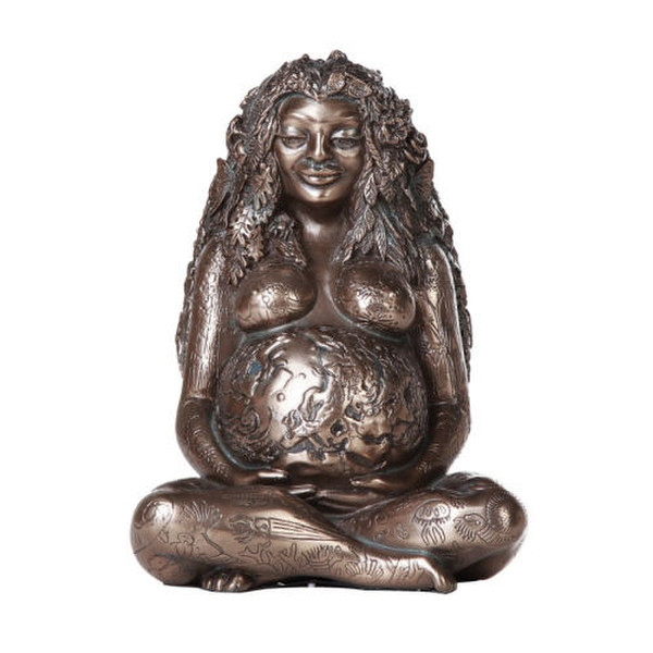 Mother Gaia Earth Statue Millennial Bronze Goddess Greek Nature